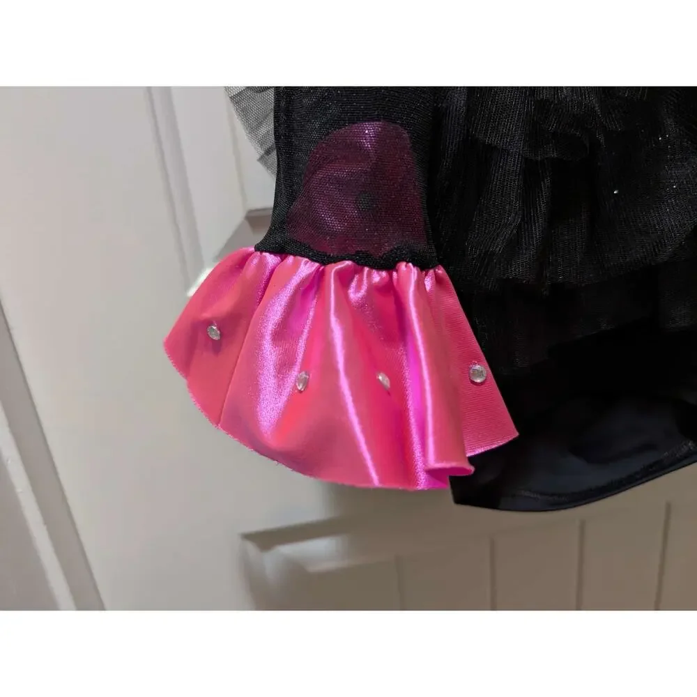 Dance Costume Weissman Black Pink Child Jazz Sequin Tap Sequin LC (14) Bow